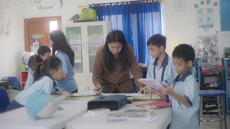 suasana belajar di ESCS Kupang